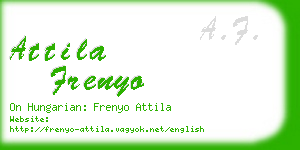 attila frenyo business card